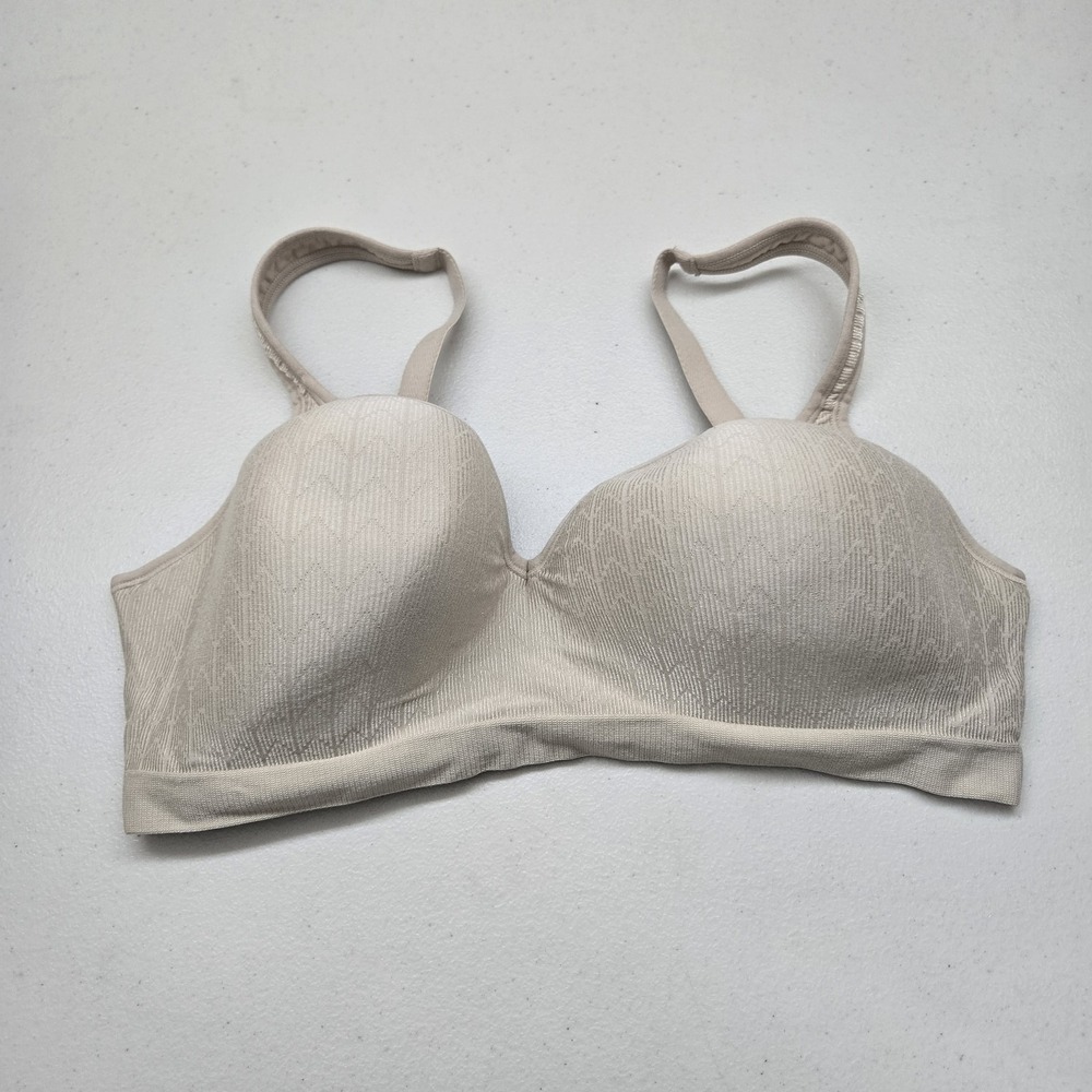 Bali Women‎ Bra 38D Beige 3463 T Shirt Wireless Strap Adjustable